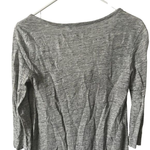 Athleta Gray 100% Linen light Weight Top Size XS - Picture 6 of 9